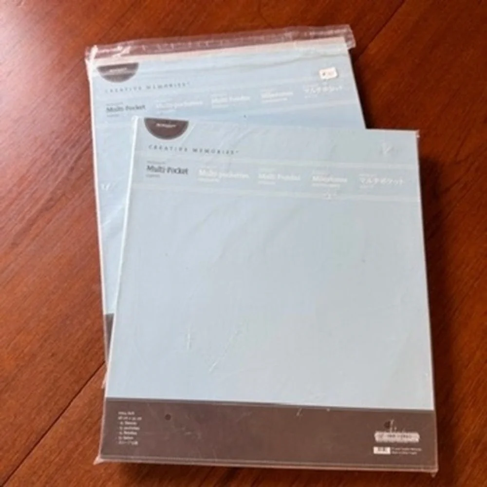 Creative Memories Picfolio Multi-Pocket Sleeves 11x14 Photo Safe 15 Count 2 Pack